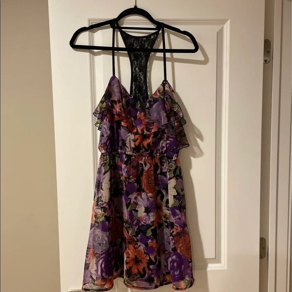Johnny Martin Ruffle Racerback Dress